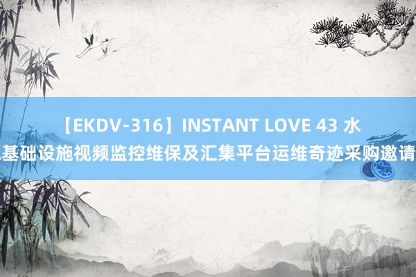 【EKDV-316】INSTANT LOVE 43 水电基础设施视频监控维保及汇集平台运维奇迹采购邀请书